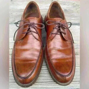 ECCO brown, leather lace up Oxford shoe SZ 10-10.5